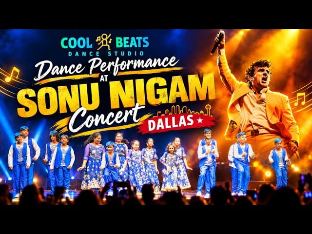 🔥 COOL BEATS Kids Dance Performance at SONU NIGAM Concert | Dallas 2026 | Must Watch!